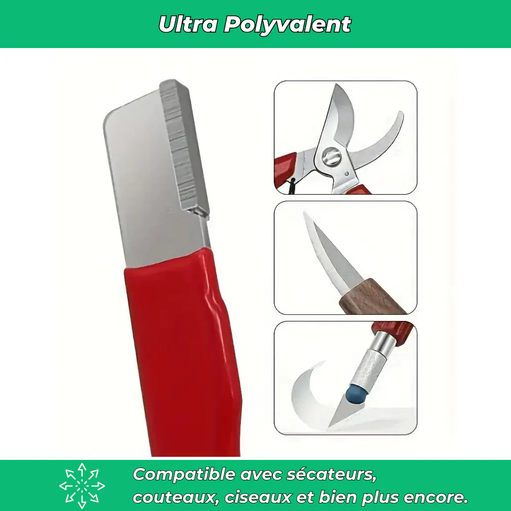 Aiguiseur Multifonctions – Tranchant Parfait pour Outils de Jardin, Couteaux et Plus - Image 4