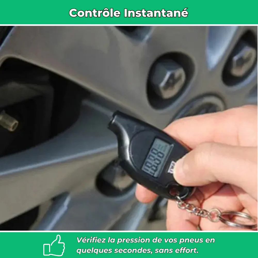 AirCheck PRO – Manomètre digital haute précision pour pneus auto et moto - Image 3
