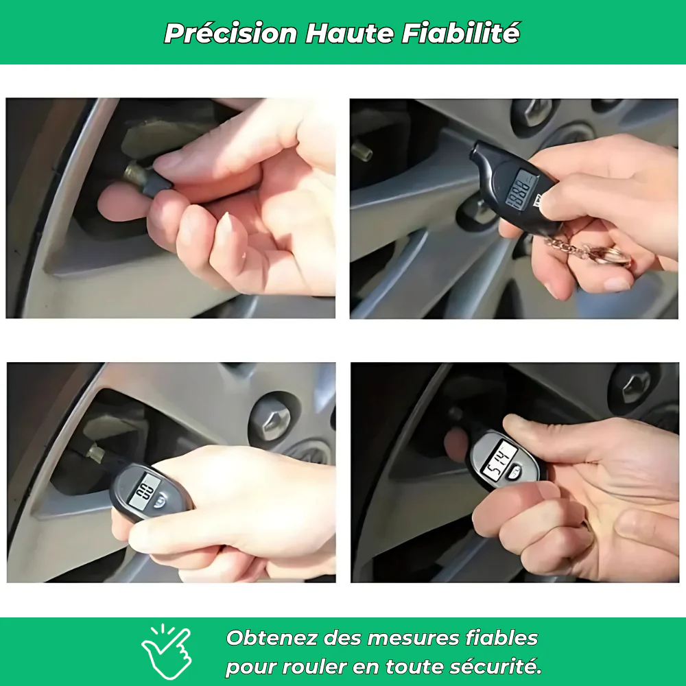 AirCheck PRO – Manomètre digital haute précision pour pneus auto et moto - Image 4