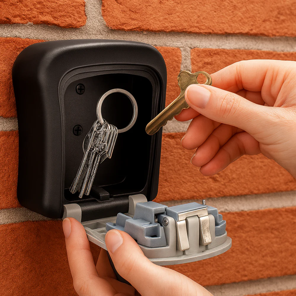 AirLock’PRO – Boîte à clés murale extérieure sécurisée avec code à 4 chiffres - Image 2