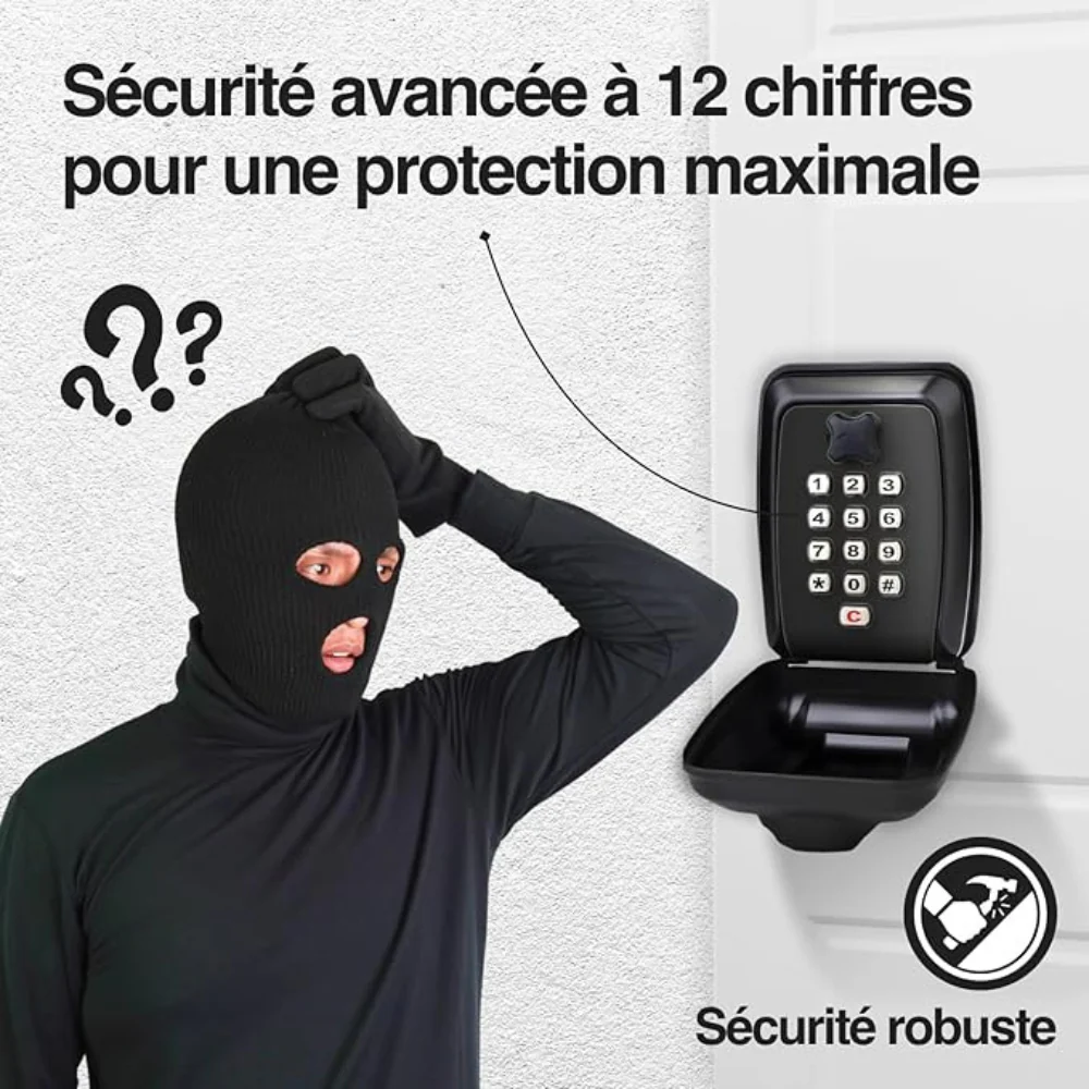 Locker’PRO – Boîte à clés murale extérieure sécurisée avec code réinitialisable à 12 Chiffres - Image 3