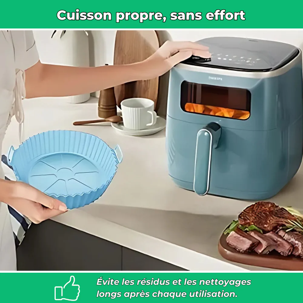 AirMoule - Lot de 2 moules silicone réutilisables pour Airfryer - Image 3