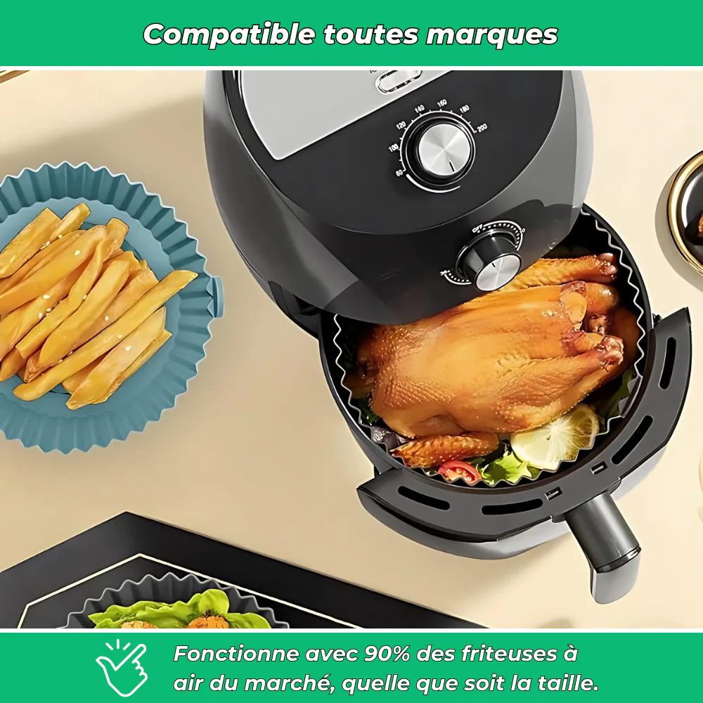AirMoule - Lot de 2 moules silicone réutilisables pour Airfryer - Image 5