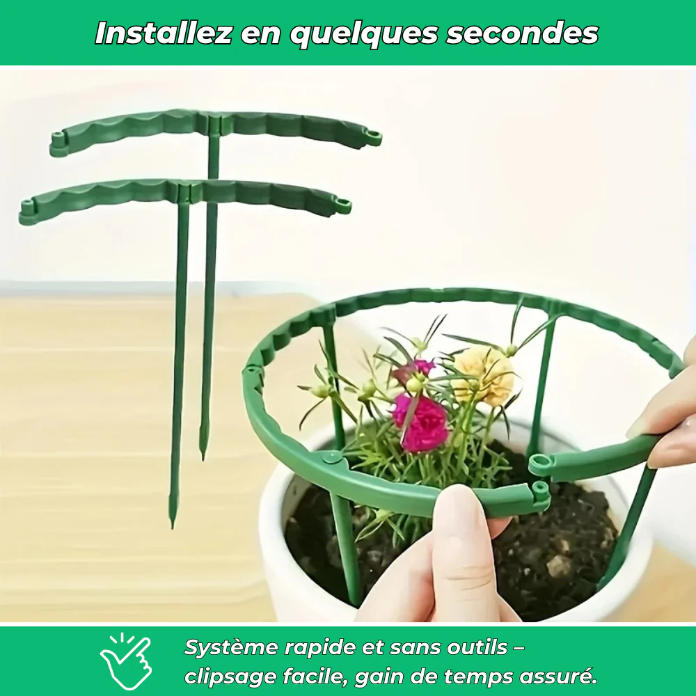 Anneaux de Support Flexibles pour Plantes – Support Ajustable pour Croissance des Plantes - Image 4