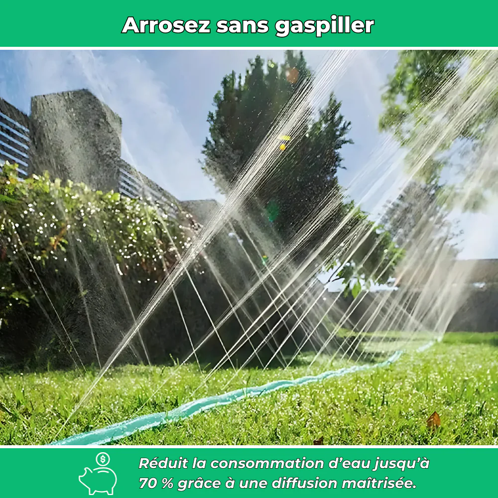 AquaJet – Tuyau d’arrosage au sol à jets d’eau pour jardin - Image 3