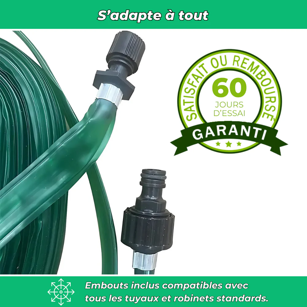 AquaJet – Tuyau d’arrosage au sol à jets d’eau pour jardin - Image 4