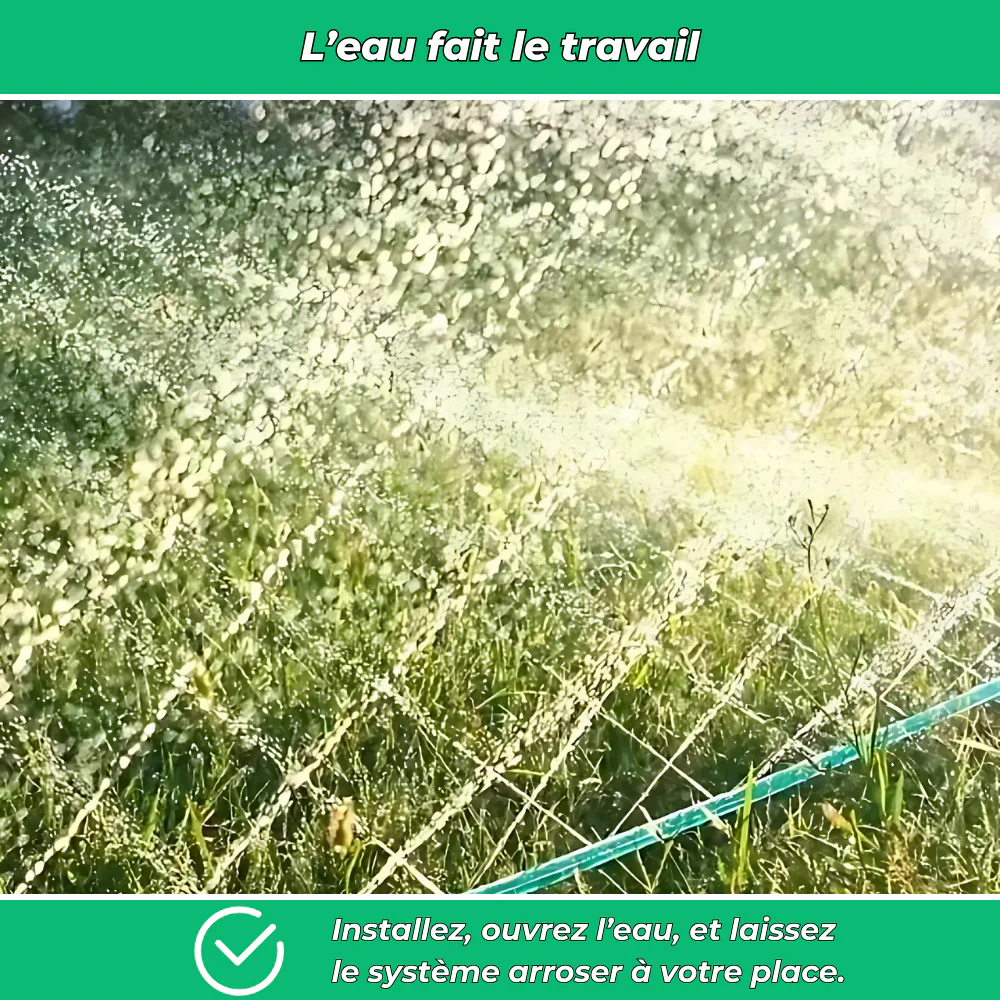 AquaJet – Tuyau d’arrosage au sol à jets d’eau pour jardin - Image 5