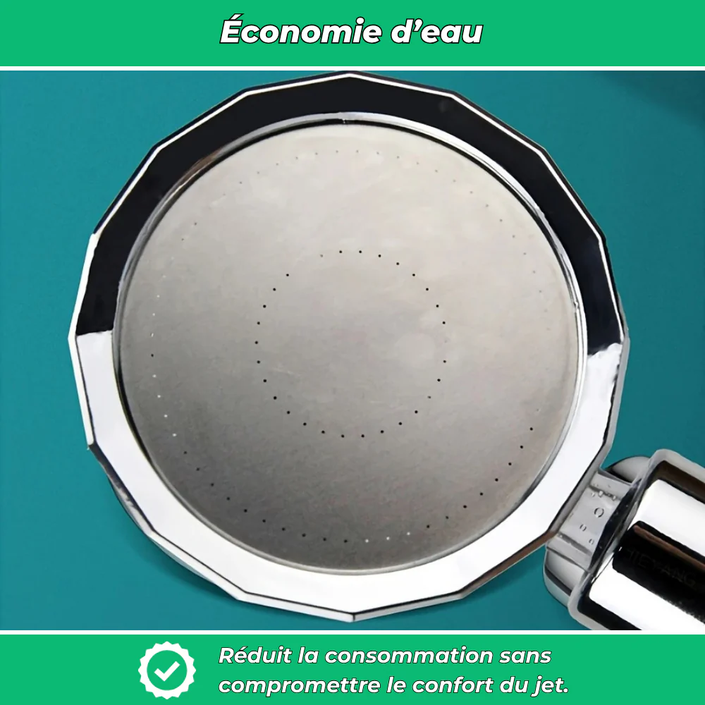 AquaPure - Pommeau de Douche à pression réglable avec 5 filtres inclus - Image 7
