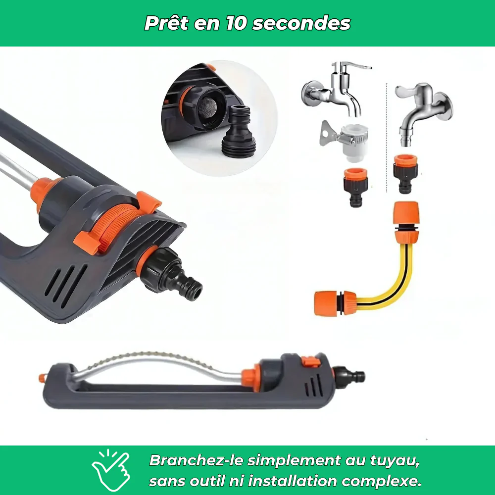 AquaSwing – Arroseur oscillant automatique à 19 jets - Image 5