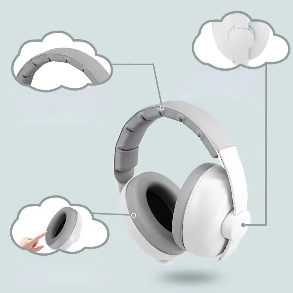 Baby Quiet™ | Casque anti-bruit pour bébé | Sommeil, Voyages, Protection auditive, Conception extensible - Image 3
