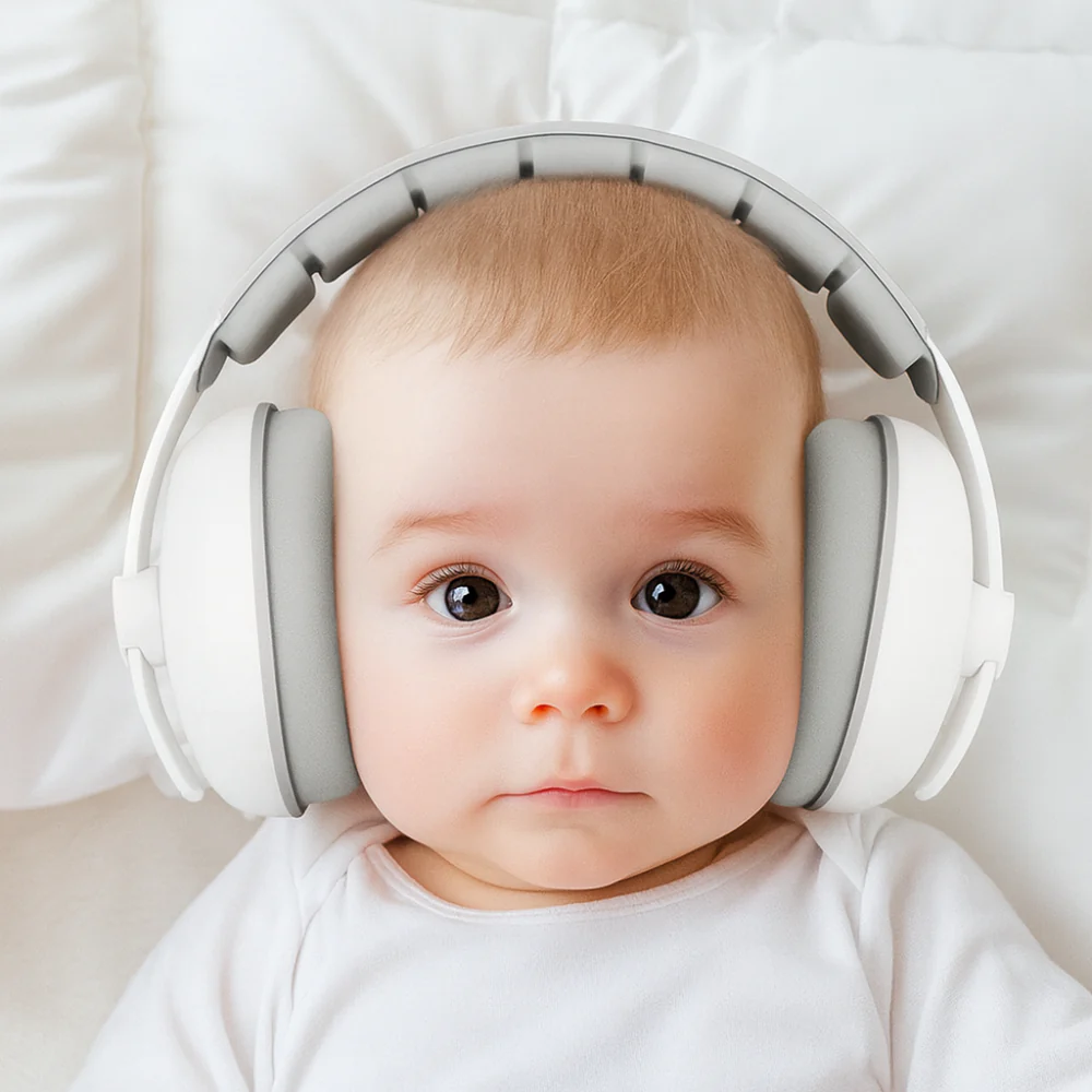 Baby Quiet™ | Casque anti-bruit pour bébé | Sommeil, Voyages, Protection auditive, Conception extensible - Image 4