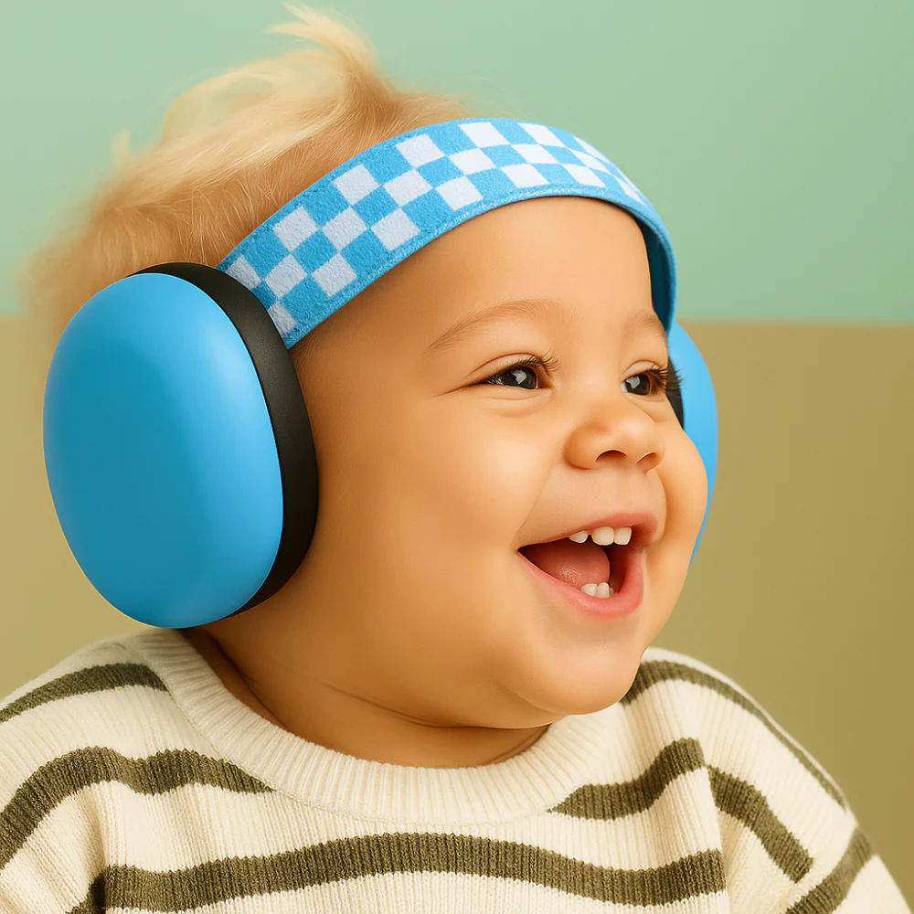 Baby Zen™ | Casque anti-bruit pour bébé | Protection auditive nourrisson | Bandeau élastique | Sommeil et voyage avion - Image 4