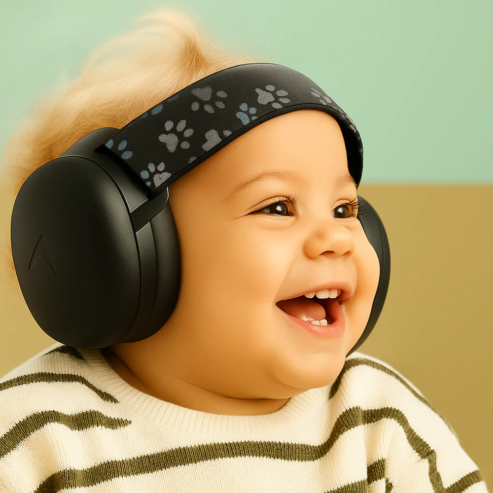 Baby Zen™ | Casque anti-bruit pour bébé | Protection auditive nourrisson | Bandeau élastique | Sommeil et voyage avion - Image 6
