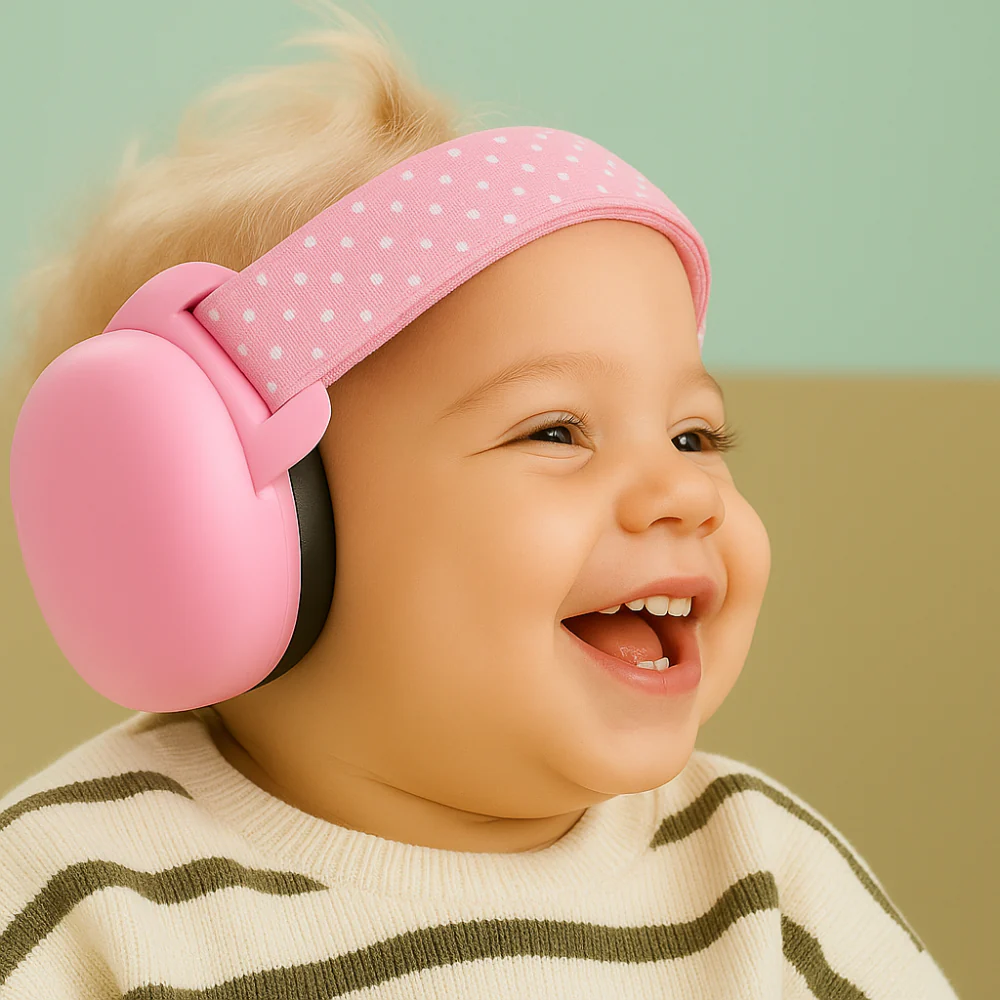 Baby Zen™ | Casque anti-bruit pour bébé | Protection auditive nourrisson | Bandeau élastique | Sommeil et voyage avion - Image 7