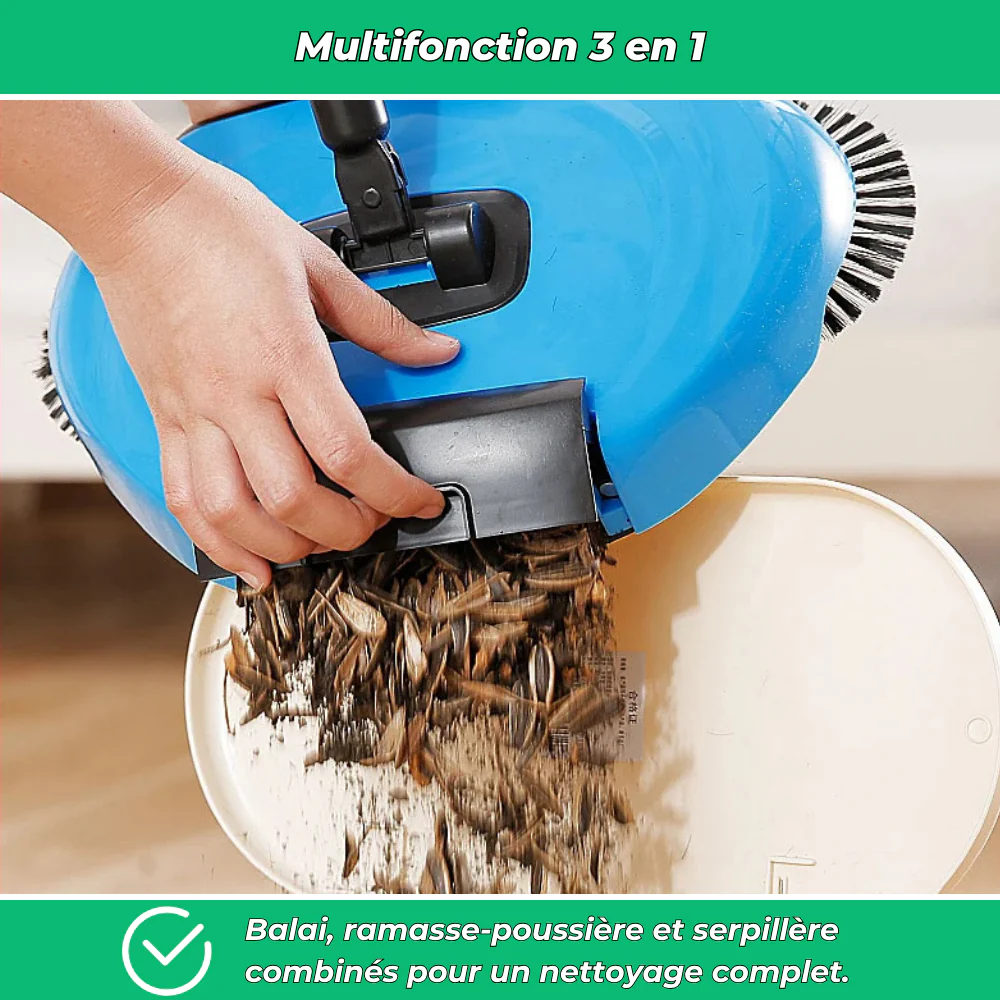 Balai multifonction 3 en 1 – Sans fil Ramasse-poussière Serpillière - Image 4