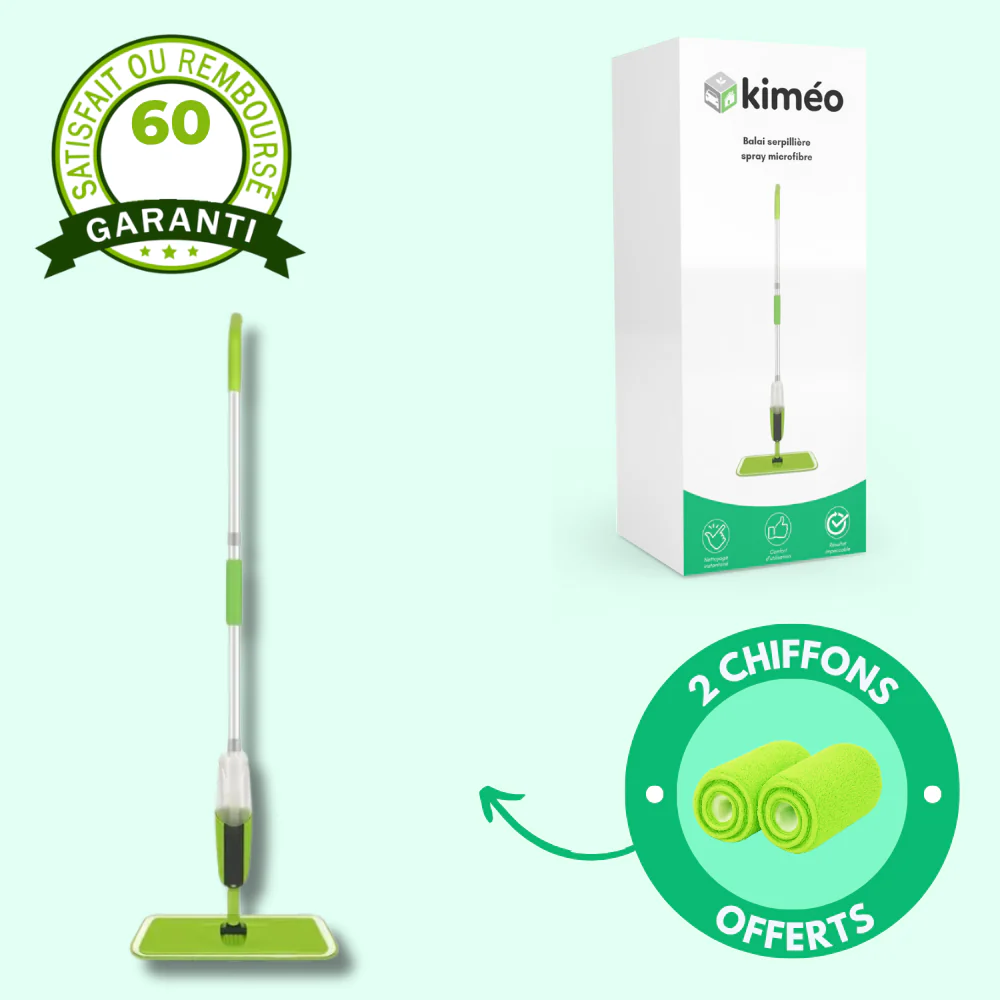 CleanMax | Balai serpillière vaporisateur microfibre - Image 2