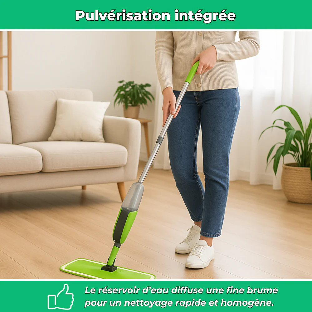 CleanMax | Balai serpillière vaporisateur microfibre - Image 5