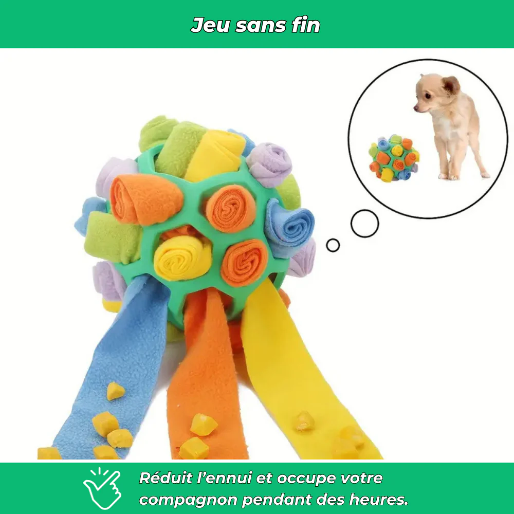 Balle distributrice de friandises pour chien – Jouet interactif et éducatif - Image 4