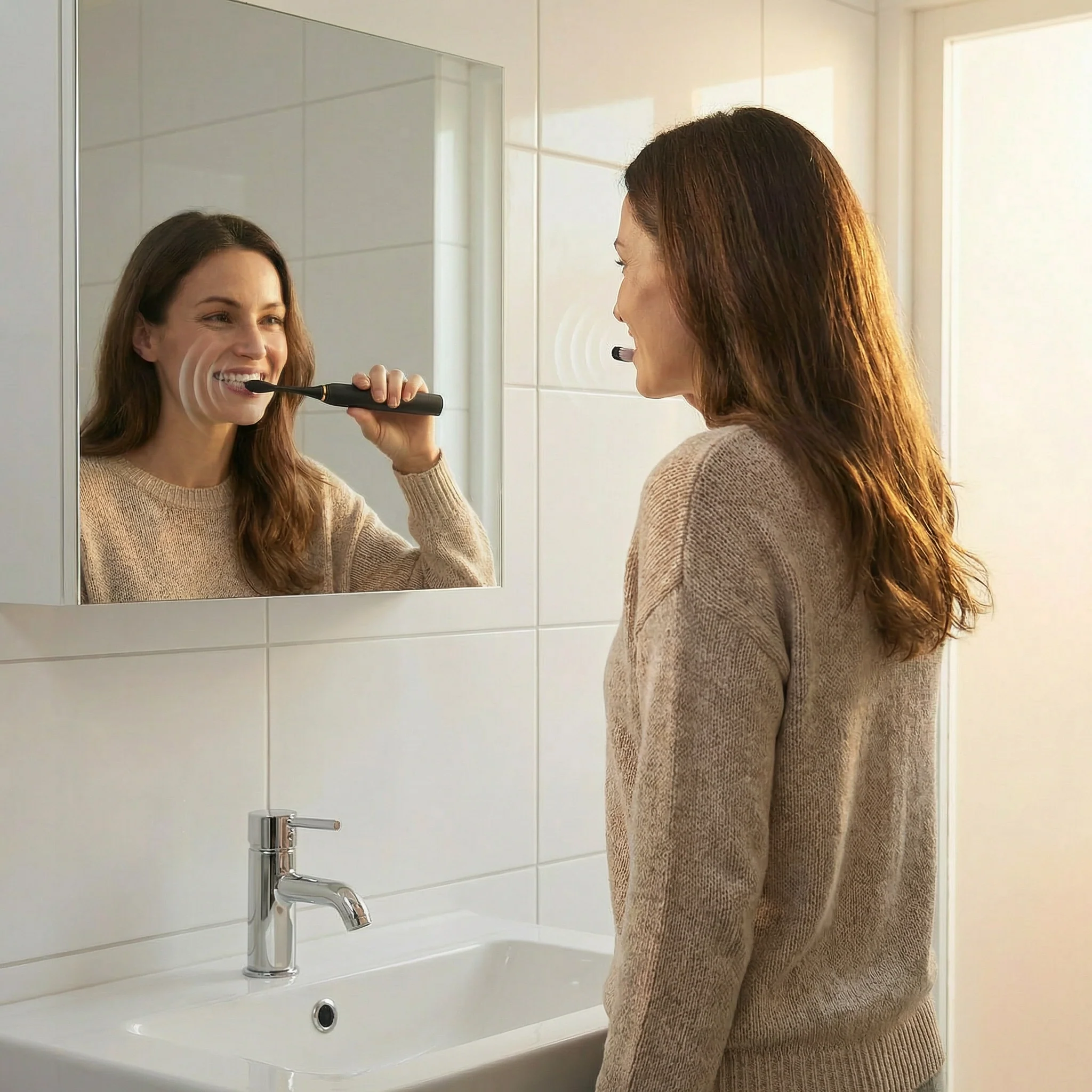 Brosse à Dents Électrique Rechargeable USB | Nettoyage Optimal | 6 Modes Soniques Étanche IPX7 - Image 2