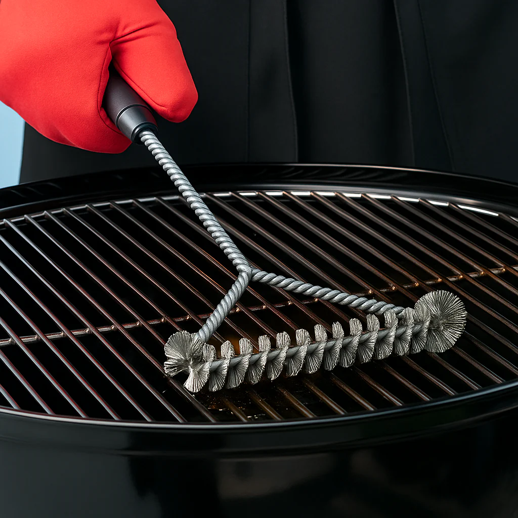 Brosse de nettoyage barbecue en acier inoxydable