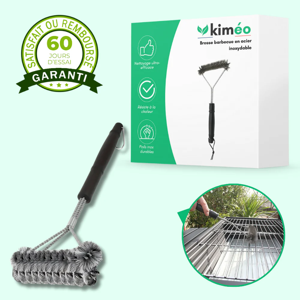 Brosse de nettoyage barbecue en acier inoxydable - Image 2
