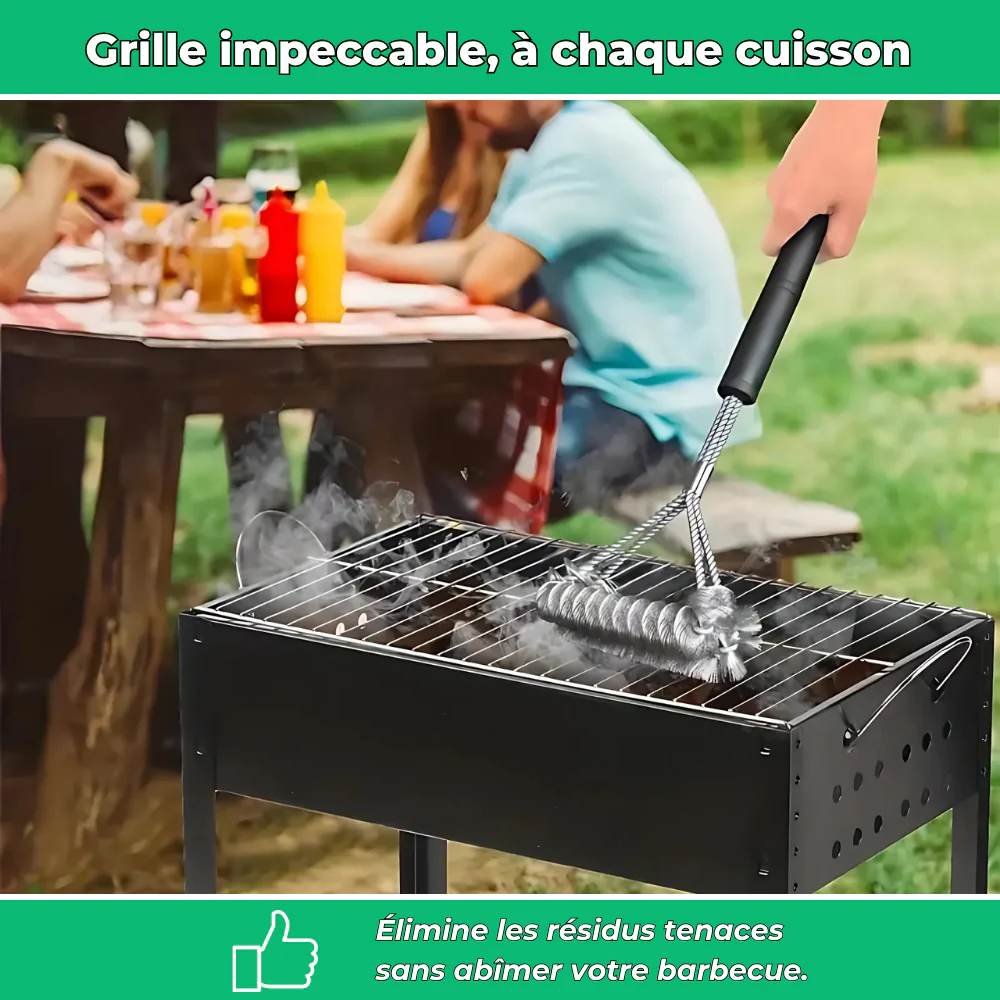 Brosse de nettoyage barbecue en acier inoxydable - Image 3