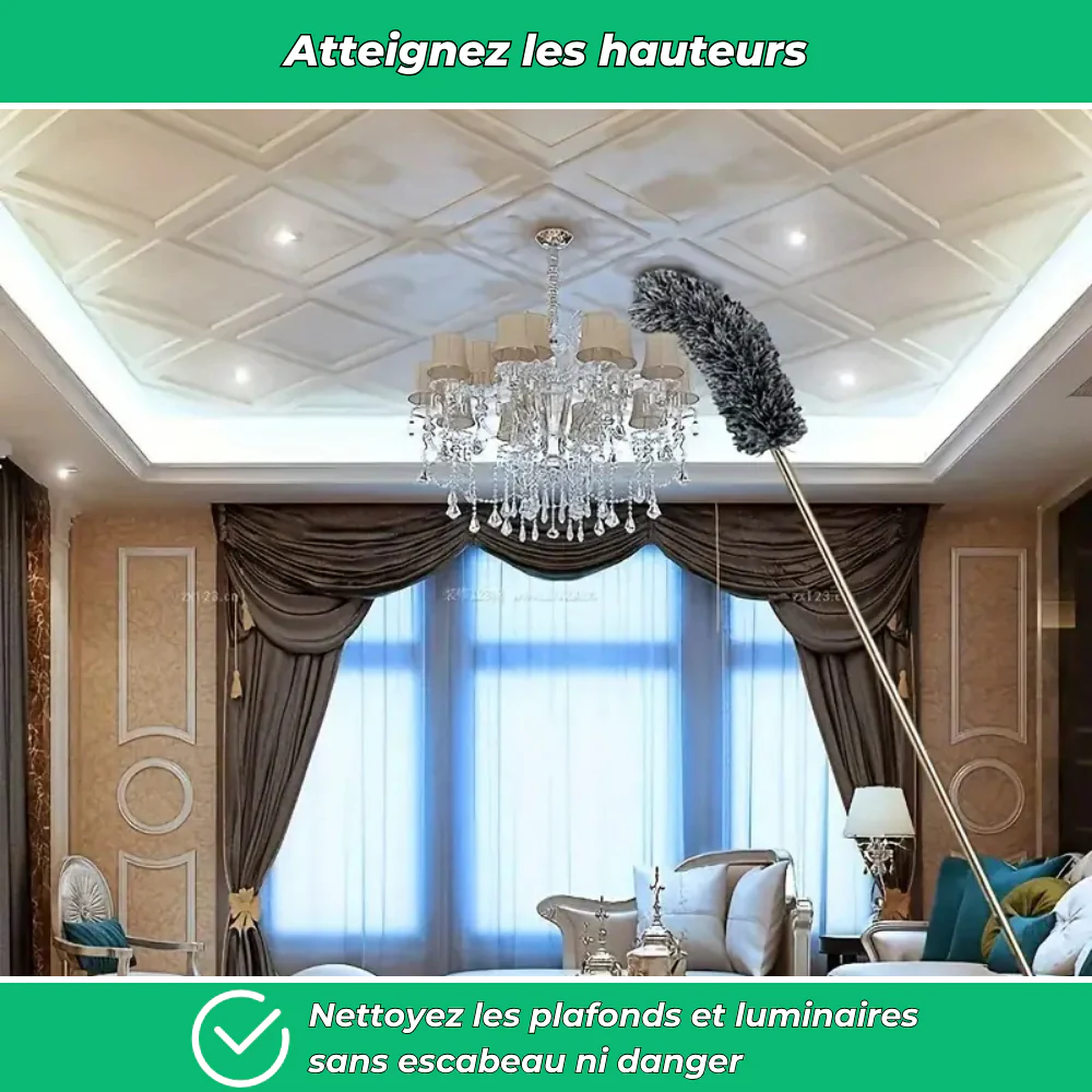 Brosse télescopique pour dépoussiérage en hauteur - Image 4