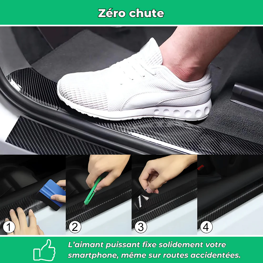 CarbonGrip PRO – Film protecteur effet carbone 3D pour portières et carrosserie - Image 3
