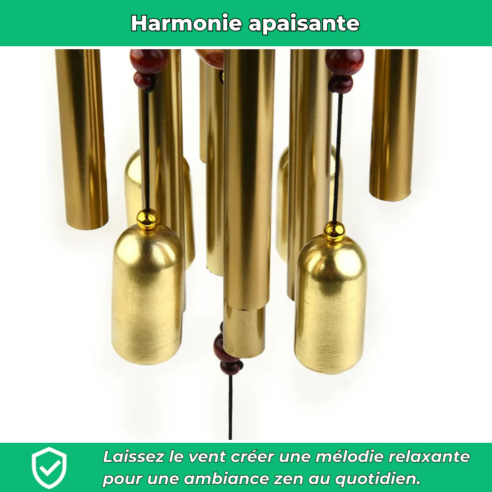 Carillon Suspendu en Cuivre – Décoration Sonore Élégante pour Jardin et Terrasse - Image 4