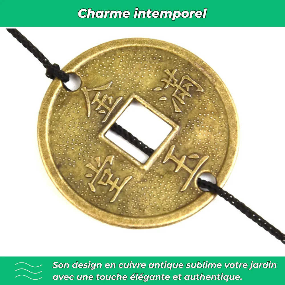 Carillon Suspendu en Cuivre – Décoration Sonore Élégante pour Jardin et Terrasse - Image 5