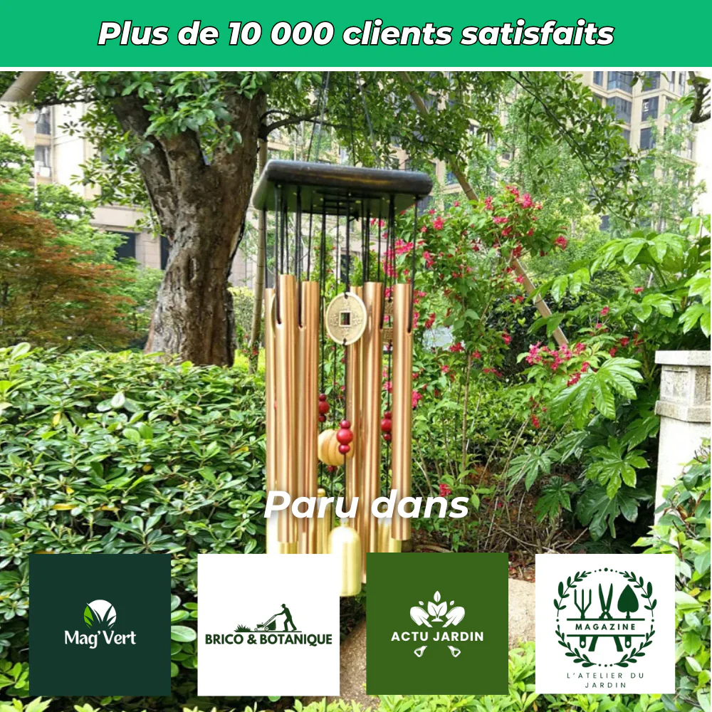 Carillon Suspendu en Cuivre – Décoration Sonore Élégante pour Jardin et Terrasse - Image 6