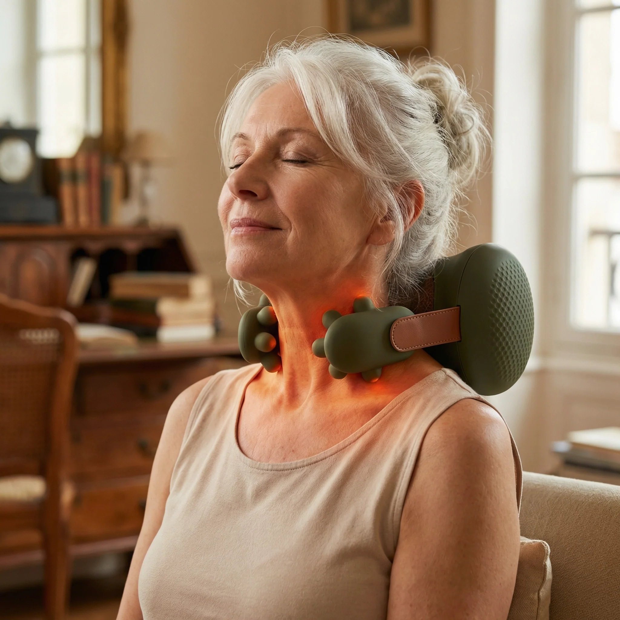 CerviRelax | Masseur Cervical Électrique | Soulage Douleurs Cou & Dos | Massage Relaxant Rechargeable - Image 2