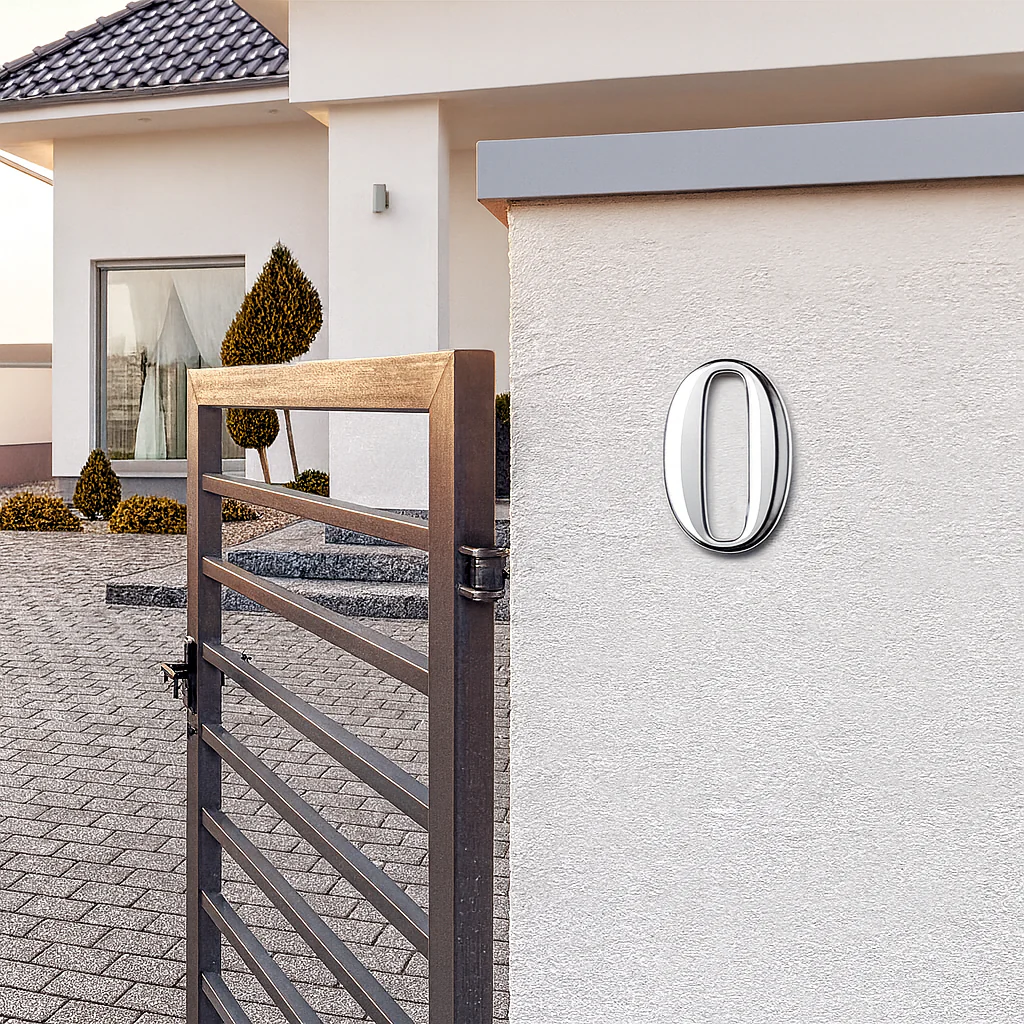 Plaque numéro maison auto adhésif – Numéro 3D pour porte et boîte aux lettres - Image 13
