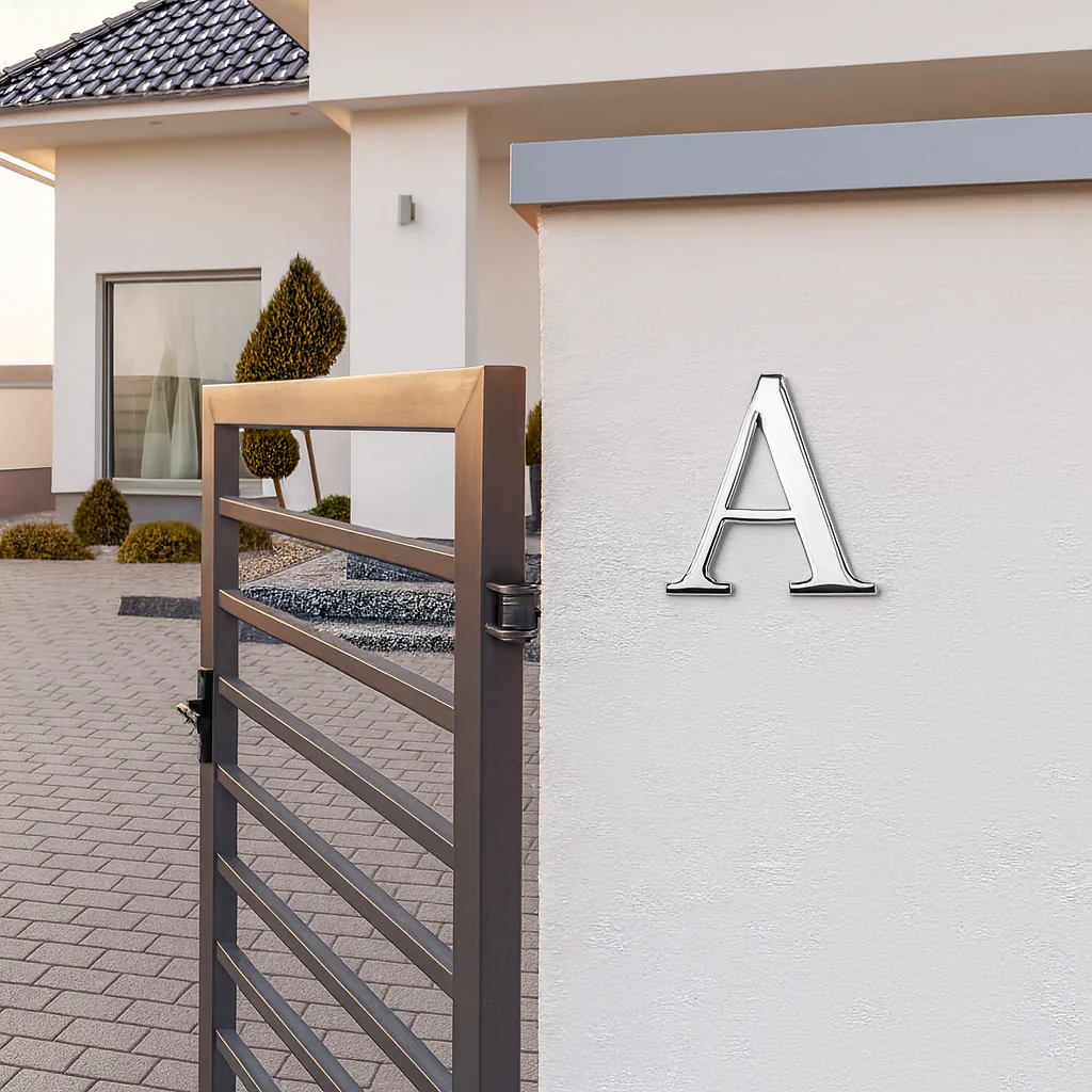 Plaque numéro maison auto adhésif – Numéro 3D pour porte et boîte aux lettres - Image 14