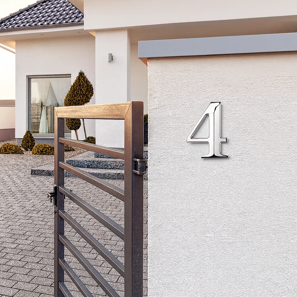 Plaque numéro maison auto adhésif – Numéro 3D pour porte et boîte aux lettres - Image 5