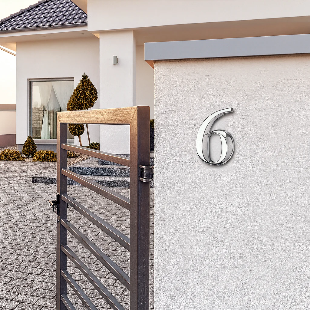 Plaque numéro maison auto adhésif – Numéro 3D pour porte et boîte aux lettres - Image 7