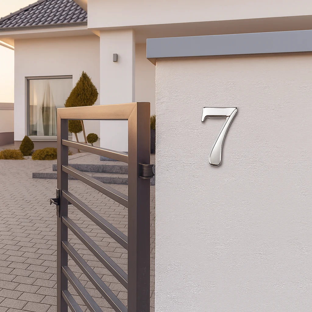 Plaque numéro maison auto adhésif – Numéro 3D pour porte et boîte aux lettres - Image 8