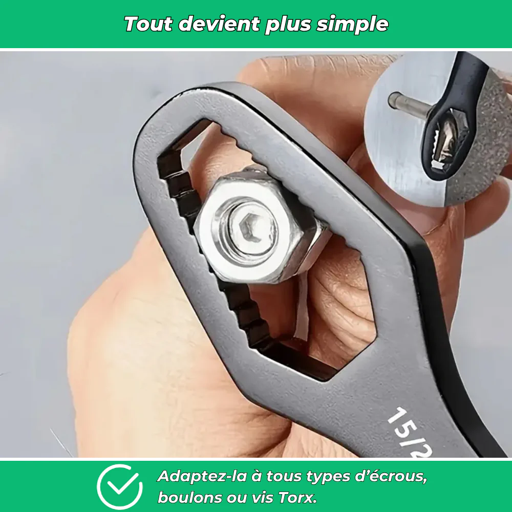 Clé à double tête réglable 3 à 17 mm - Image 3
