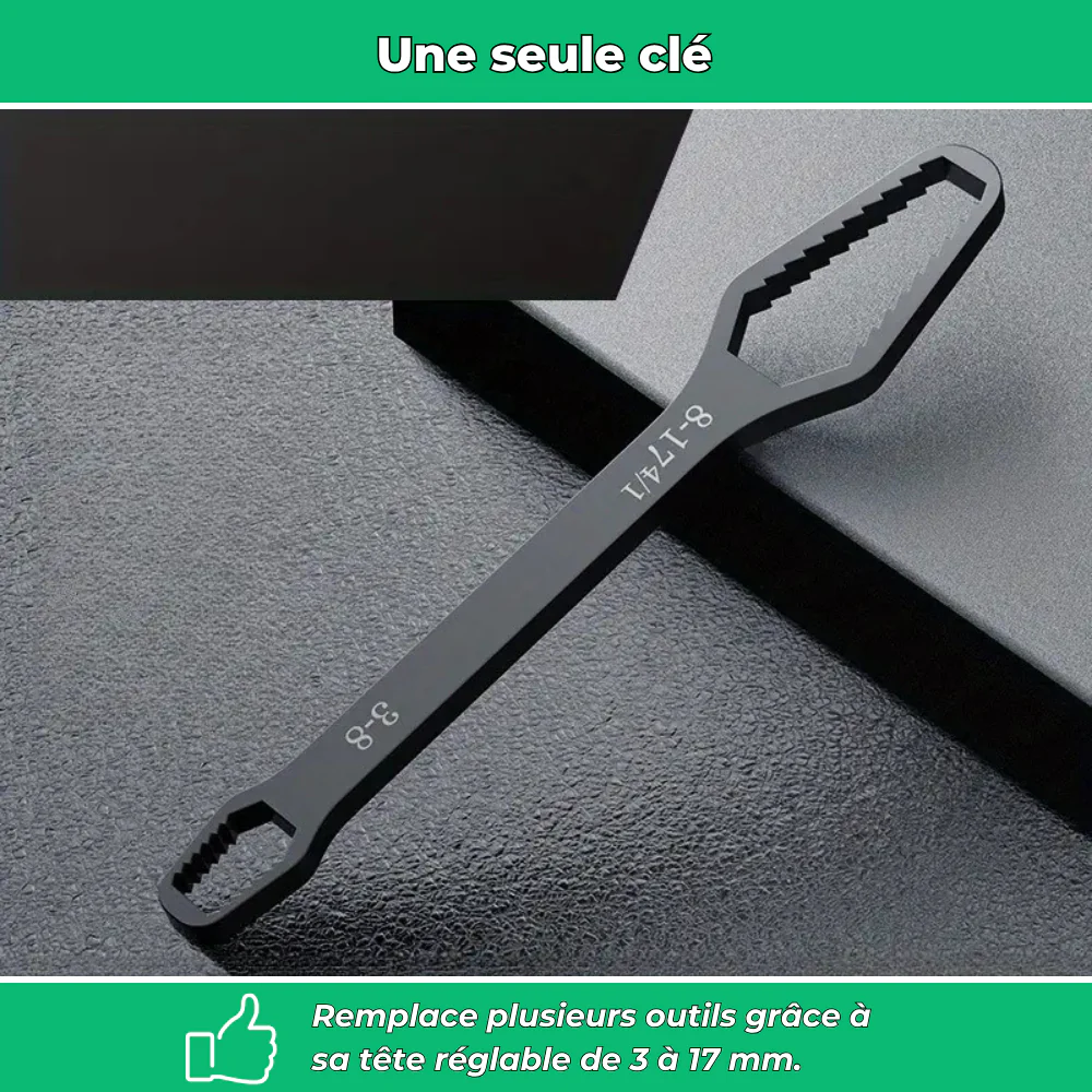 Clé à double tête réglable 3 à 17 mm - Image 4