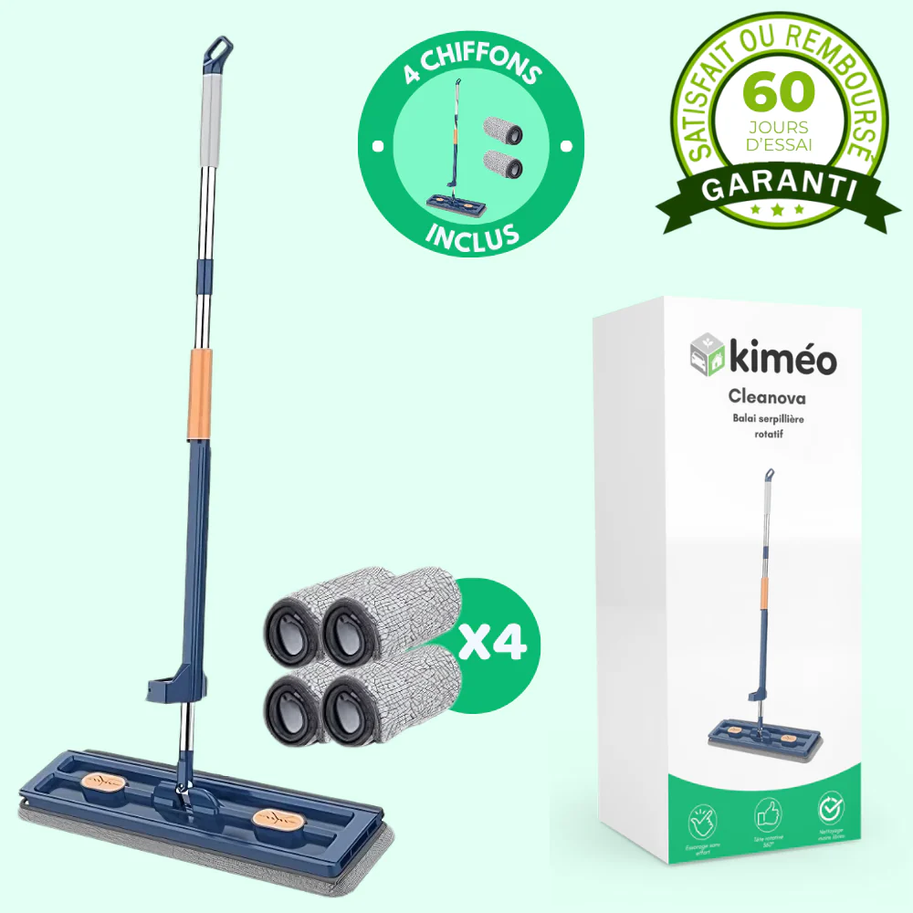 Clean360 | Balai serpillière rotatif avec technologie essorage intégré - Image 6