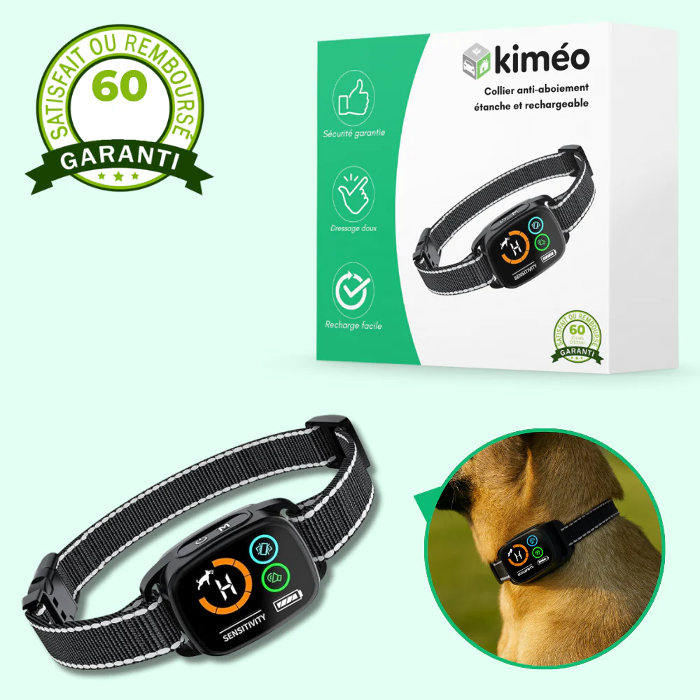 Collier anti-aboiement pour chiens – Intelligent, vibration et son, rechargeable, étanche IP67 - Image 2
