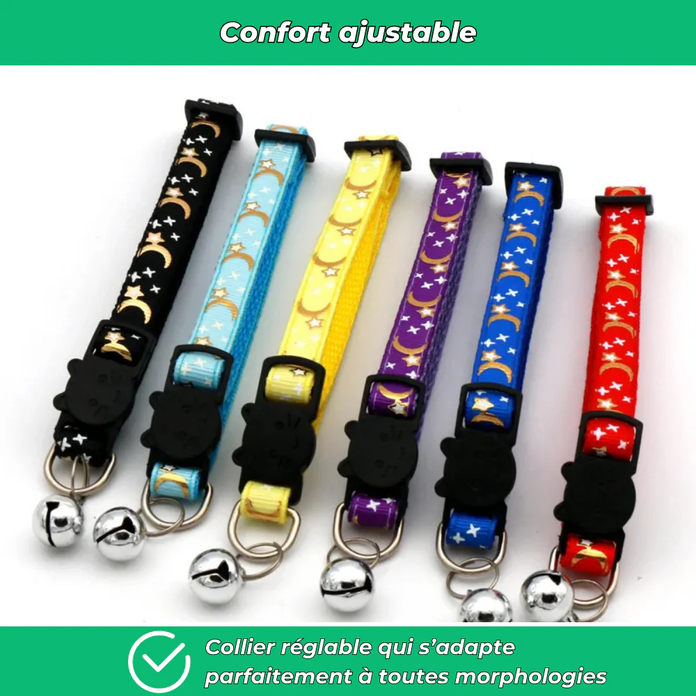 Collier réglable de sécurité pour chat – Avec clochette amovible - Image 4