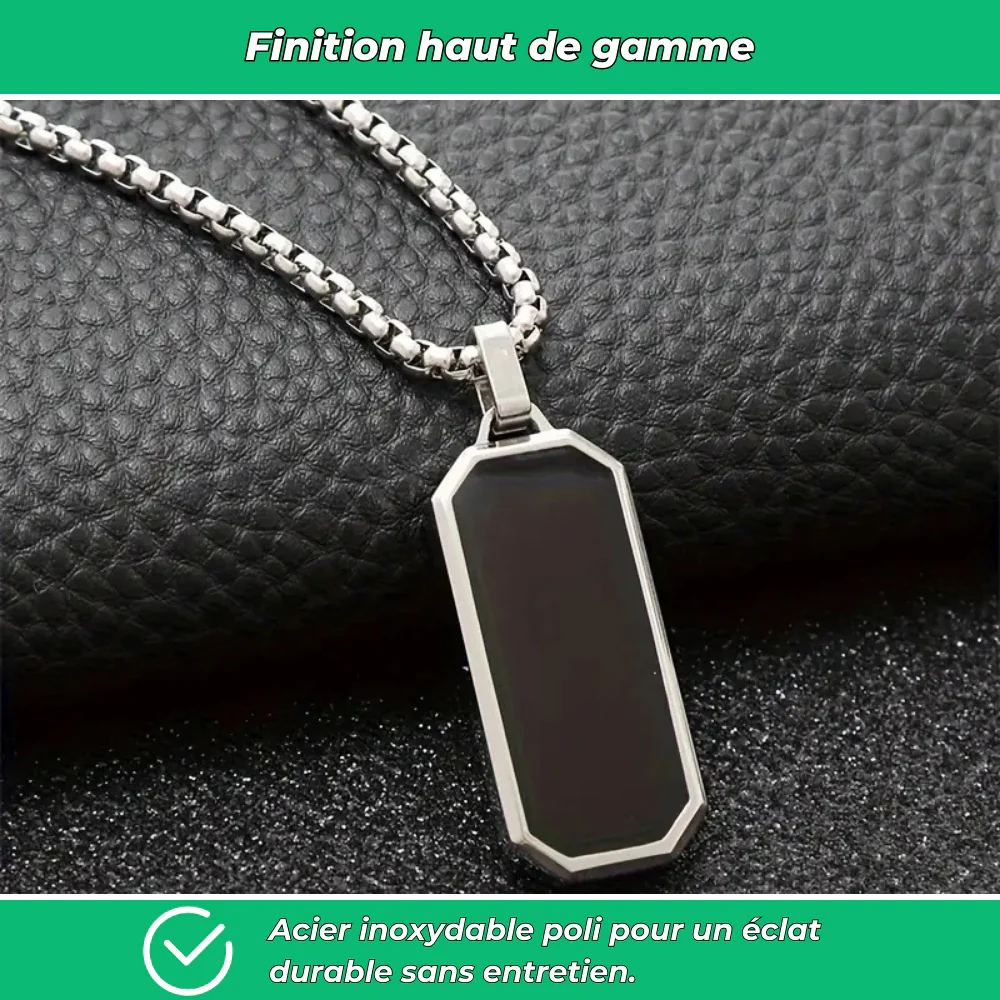 Collier homme acier inoxydable minimaliste - Image 4