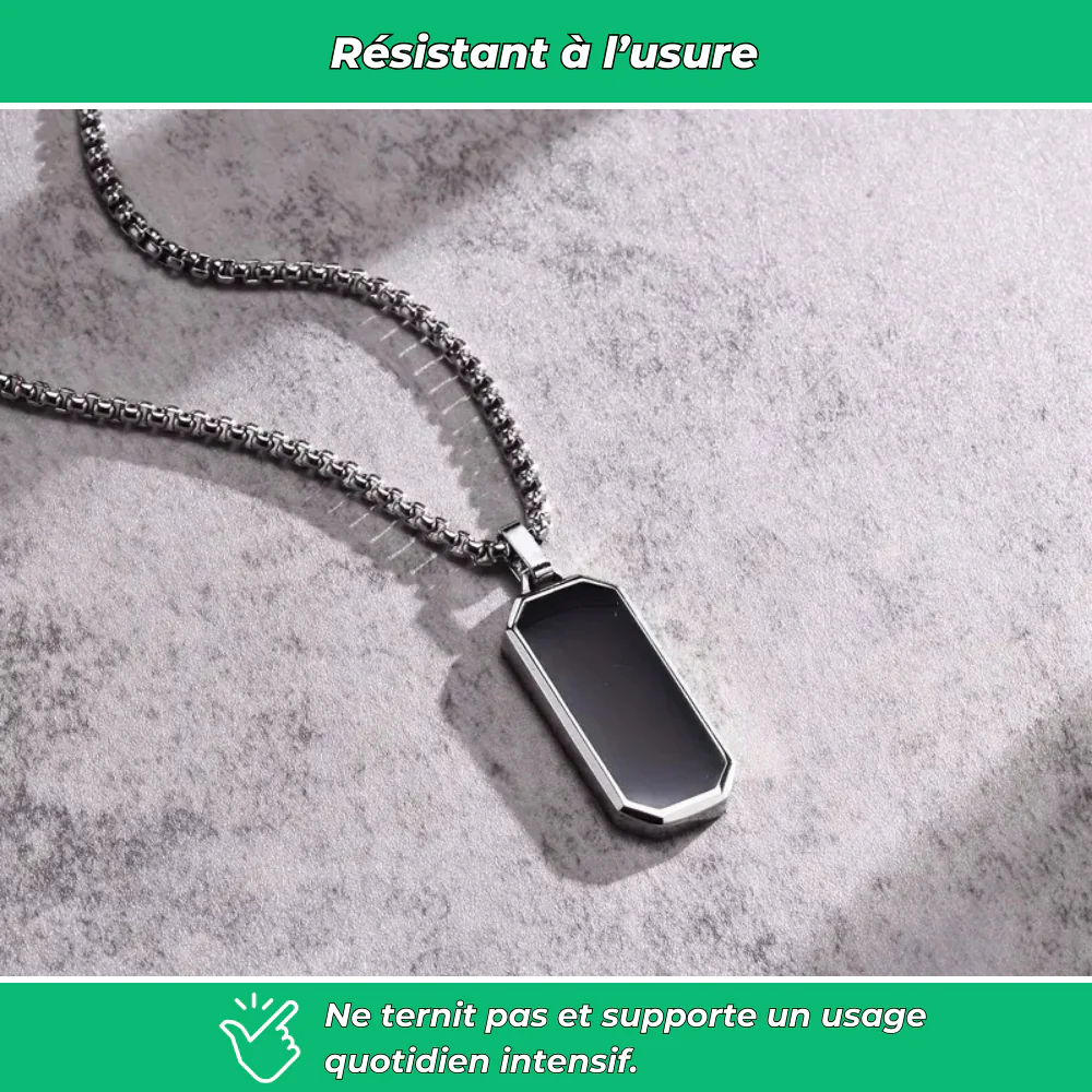 Collier homme acier inoxydable minimaliste - Image 5