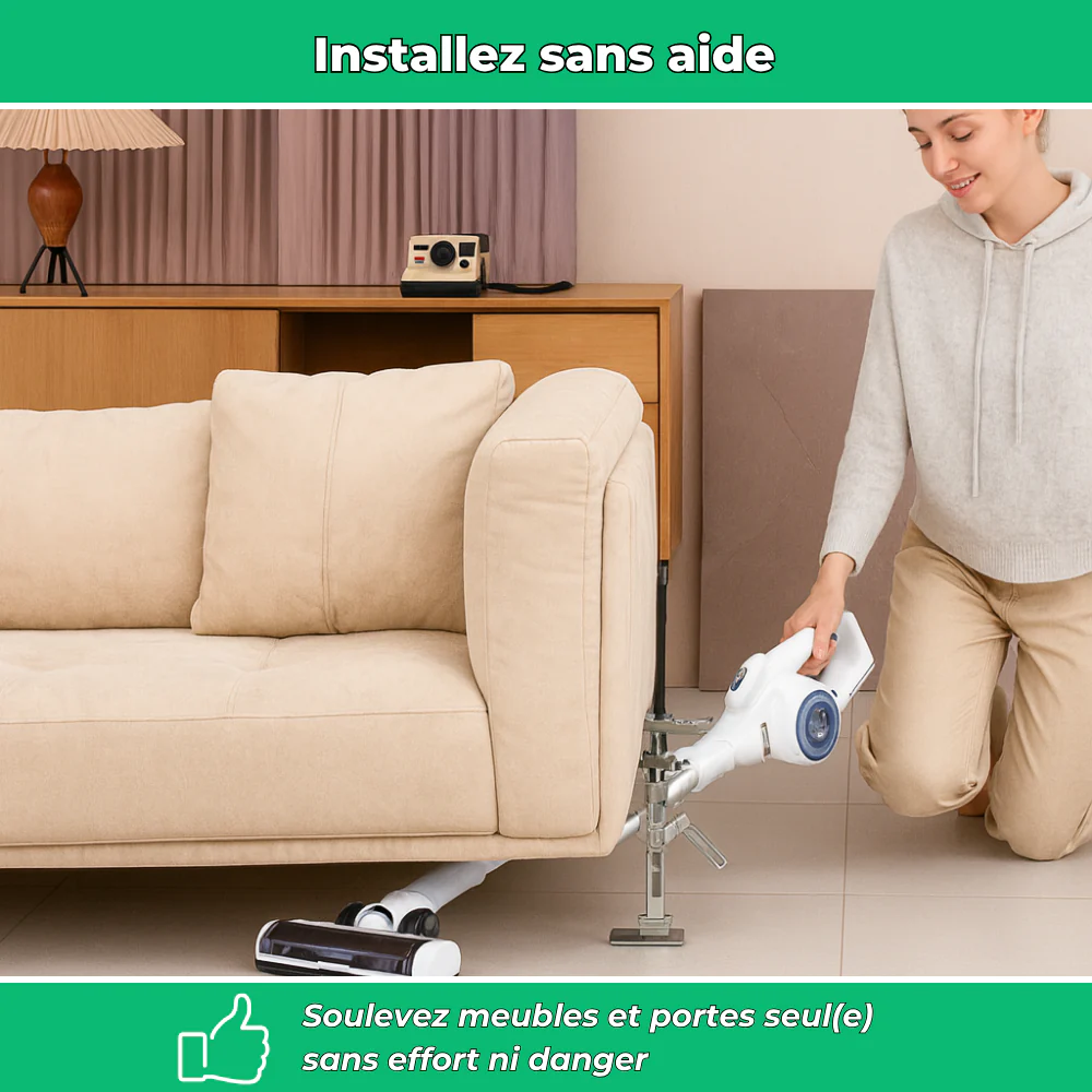 Cric manuel multifonction pour pose et levage facile - Image 3