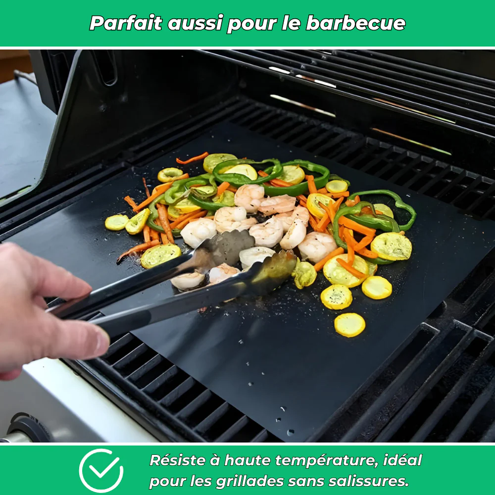 Cuisin'Pro – Tapis de four & barbecue multi-usages (Lot de 2) - Image 4