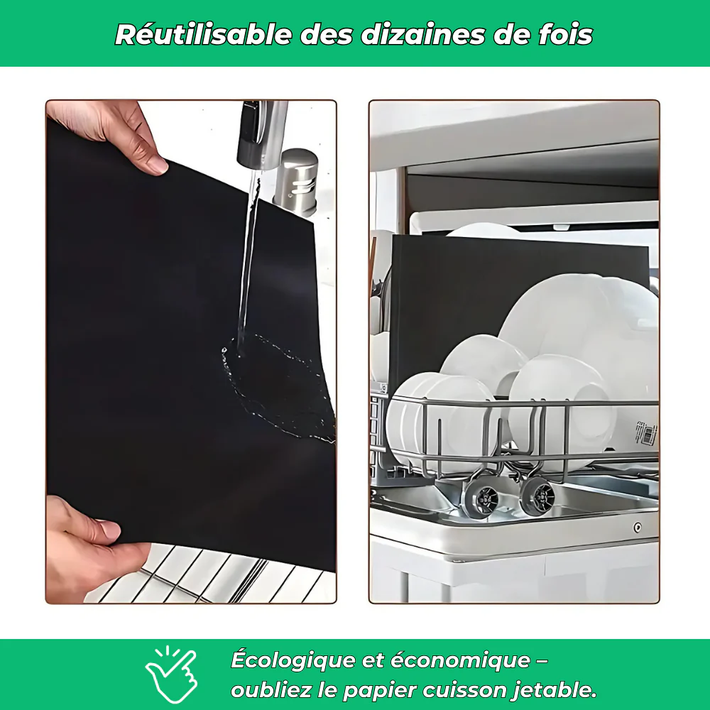 Cuisin'Pro – Tapis de four & barbecue multi-usages (Lot de 2) - Image 5