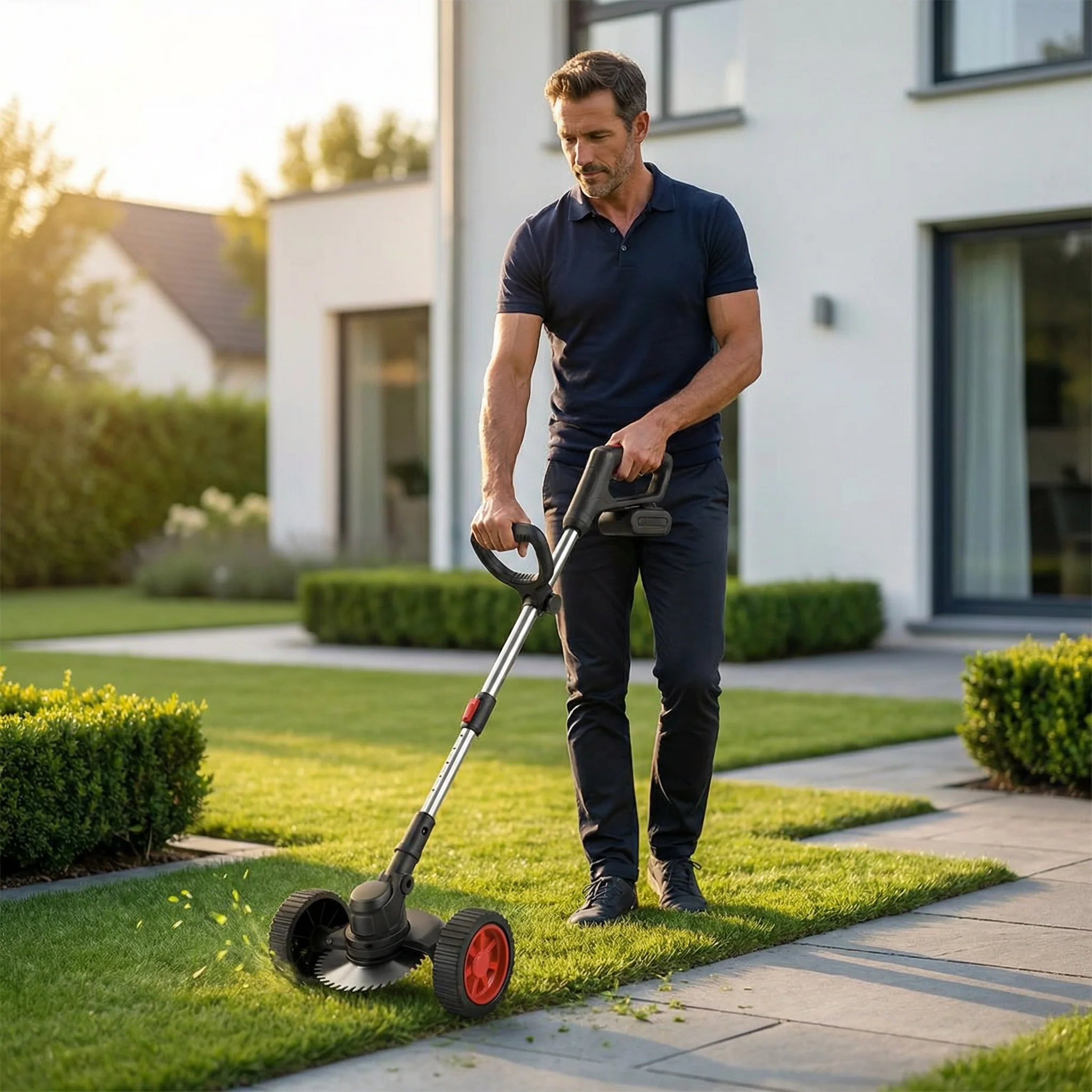 D50 Pro | Coupe-Bordure Électrique Sans Fil | Taille-Haie Multifonction Jardin Réglable, Léger et Puissant - Image 2