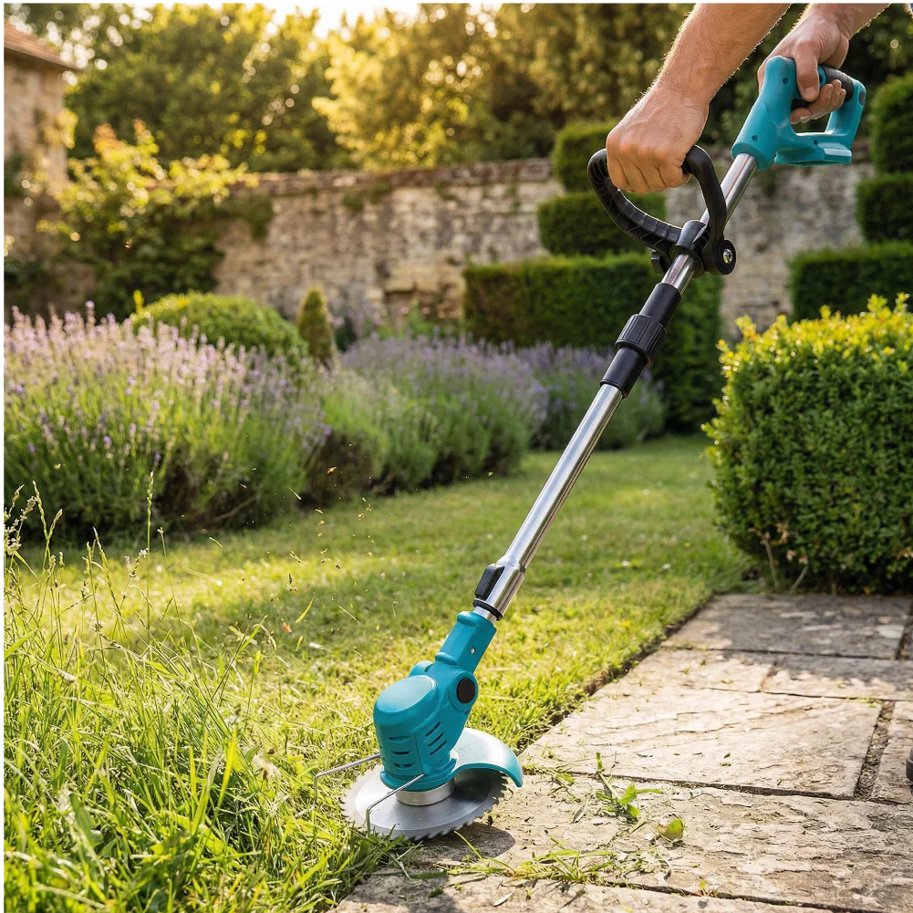D95 PRO Débroussailleuse Électrique Portable | Débroussailleuse à Batterie Portatif | Coupe-Bordures Sans Fil pour Jardin et Pelouse - Image 3