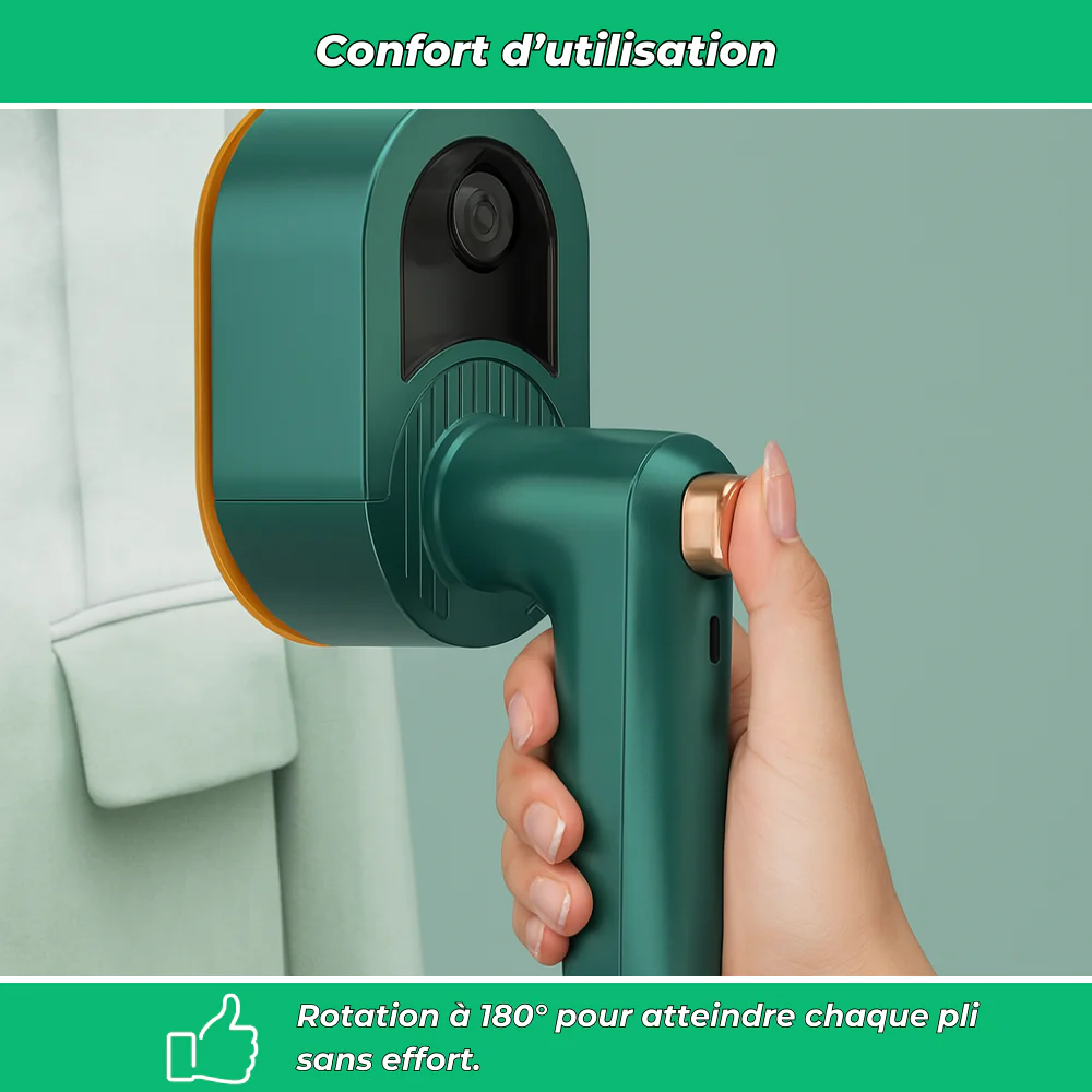 Mini fer à repasser portable pliable rotatif 180° compact voyage & maison - Image 5